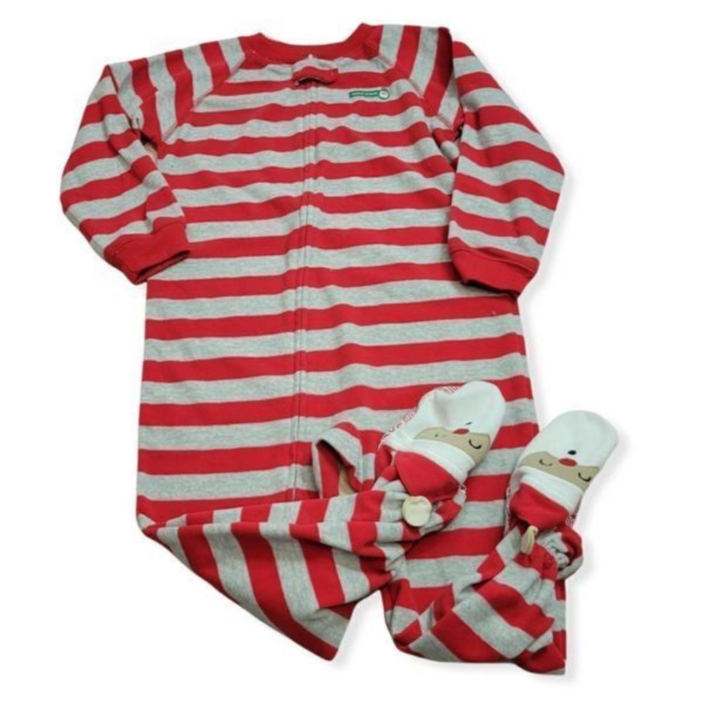 Carter's Santa footed pajamas 4T
